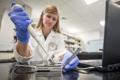 Michelle Todd, Laboratory Manager, Collaborative Multidisciplinary Research Laboratory sequencing on an Oxford Nanopore Technology MinION sequencing device